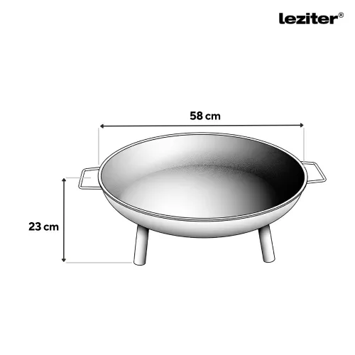 Hordozható tűzrakó 58 cm