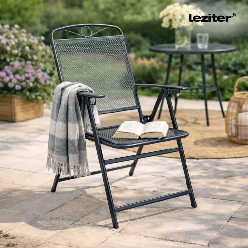 Alba fém mesh összecsukható kerti szék