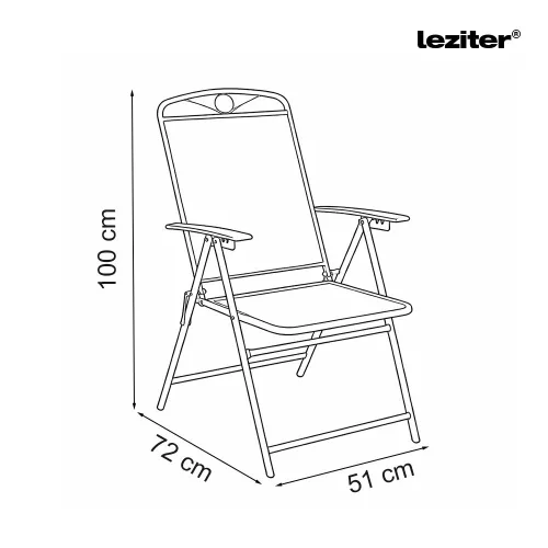 Alba fém mesh összecsukható kerti szék