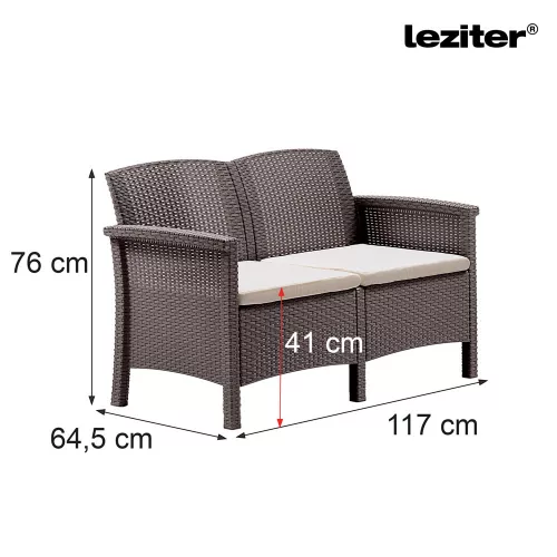 Venus 2 üléses kerti kanapé