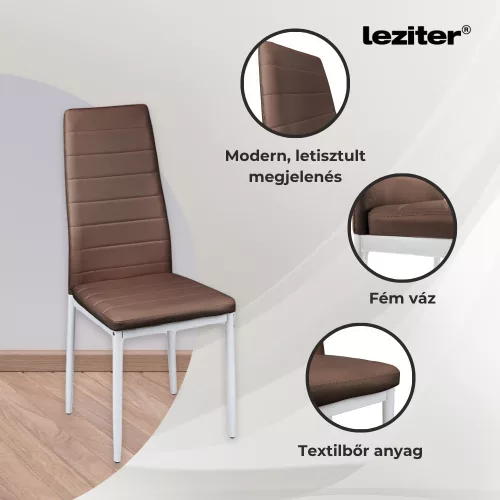 Jenna 4+1 étkező garnitúra barna