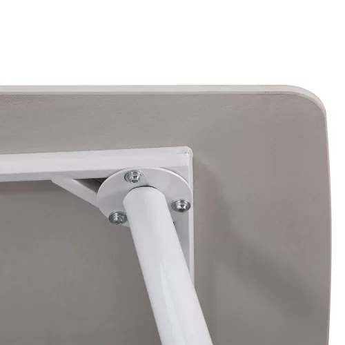 Bora 140 cm szögletes szinterezett kő étkezőasztal fehér