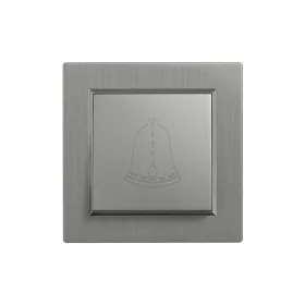 Nova csengő kapcsoló 101N szürke szálcsiszolt kerettel