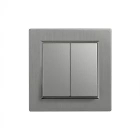 Nova csillárkapcsoló 105 szürke szálcsiszolt kerettel