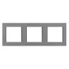 Nova hármas keret vízszintes szürke szálcsiszolt