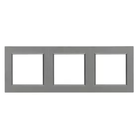 Nova hármas keret vízszintes szürke szálcsiszolt