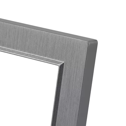 Nova III kettő dugalj USB csatlakozóval szürke szálcsiszolt kerettel