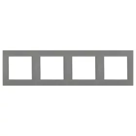 Nova négyes keret vízszintes szürke szálcsiszolt