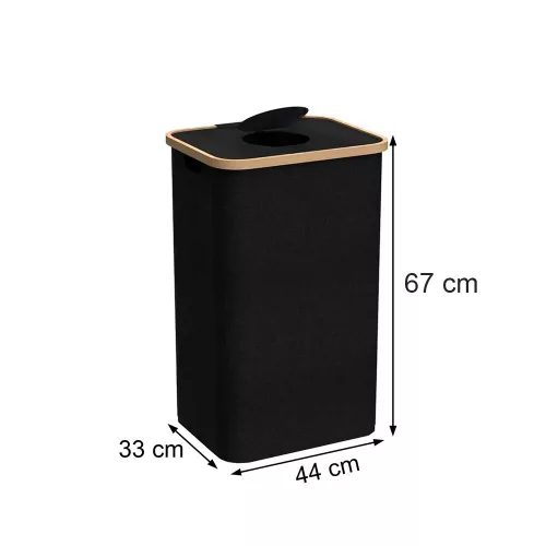 Szelektív palackgyűjtő 100l fekete