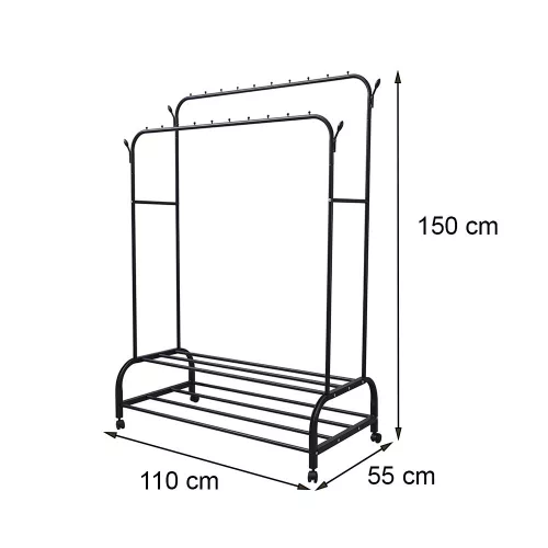 Ruhaállvány LRA-05 fekete