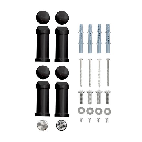 Íves törölközőszárító radiátor 1000x600 mm fekete