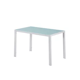 Ezra 120 cm szögletes üveg étkezőasztal