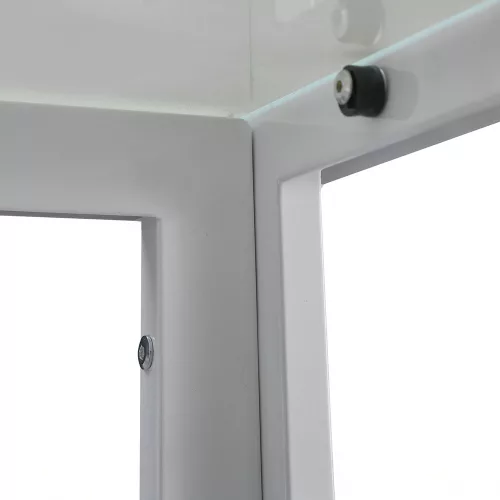 Ezra 140 cm szögletes üveg étkezőasztal