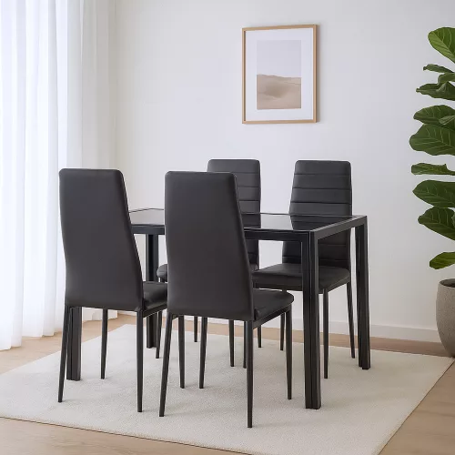 Tino NOVA Étkezőszék, fekete színben