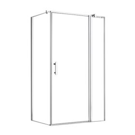   Simple 80x100 cm nyílóajtós aszimmetrikus zuhanykabin zuhanytálca nélkül