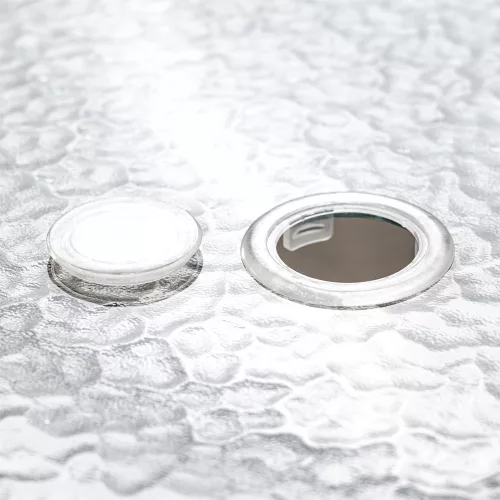 Canillo fémvázas üveg kerti asztal