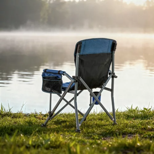 Leziter Comfort karfás horgász szék pohártartóval kék