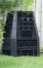 Kerti komposztáló láda,  850 Liter, műanyag, fekete