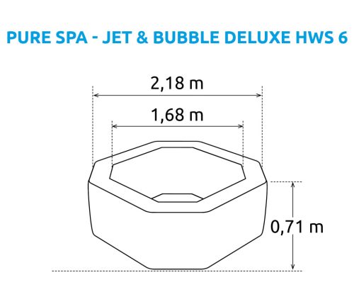 Marimex Pure Spa felfújható pezsgőfürdő - Jet & Bubble Deluxe HWS 6