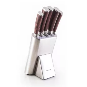   G21 Gourmet Steely 5 db-os kés szett + rozsdamentes acél tartóval