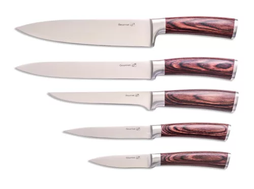 G21 Gourmet Nature 5 db-os késkészlet - bambusz tartóval