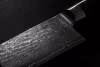 G21 Damascus Prémium kés készlet bambusz blokkban, 4 db + élező kő