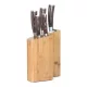 G21 Gourmet Timber késkészlet 5 db + bambusz blokk