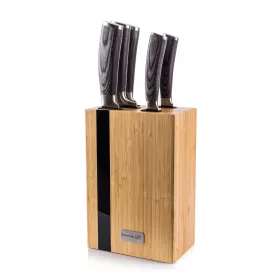 Késkészlet G21 Gourmet Rustic 5 db + bambusz késtartó