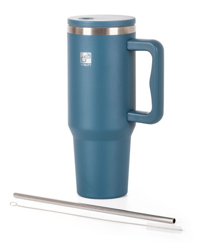 G21 FlowCup 1200 ml termoszbögre grafitszínű kék