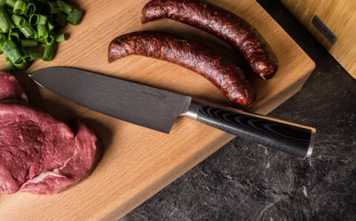 G21 Damascus Premium Santoku kés, 13 cm