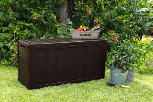 Keter Sherwood 270L kerti doboz, barna