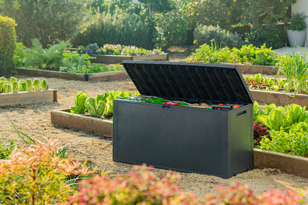 Keter Emily 270L kerti doboz, grafitszürke