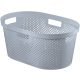 Curver Infinity Dots 40 literes tisztaruha kosár, szürke