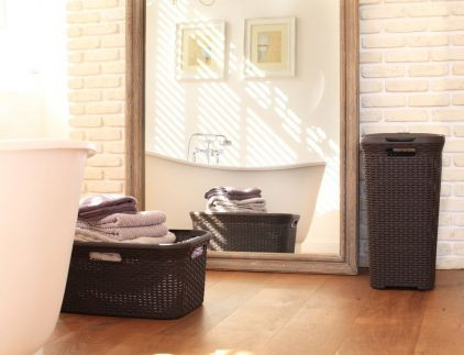 Curver Style szennyestartó kosár 40L sötétbarna