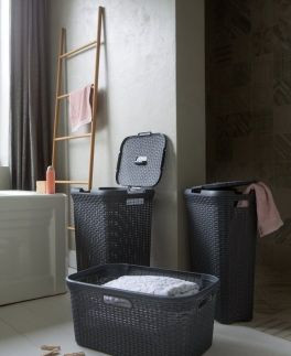 Curver Style szennyestartó kosár 40L sötétbarna