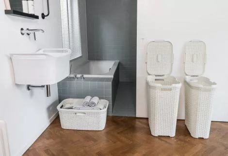 Curver Style ruháskosár 45L krém fehér