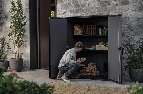 Kerti doboz Keter Signature 1400 l Walnut színben