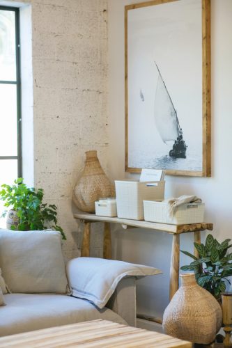 Curver Jute M doboz 12L bézs