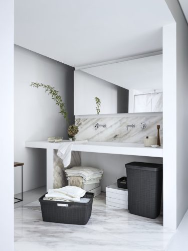 Curver Jute szennyeskosár 46L szürke