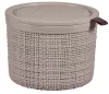 Curver Jute kerek tárolódoboz 2L taupe
