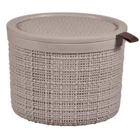 Curver Jute kerek tárolódoboz 2L taupe