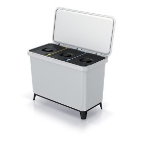 Prosperplast SYSTEMA szemetes kuka 3x10l hamuszínű