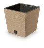 Prosperplast FURU SQUARE LOW ECO WOOD kaspó 30 cm naturo