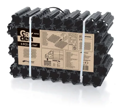 Prosperplast gyeprács PLANT fekete 60x40cm - 1,1 m2