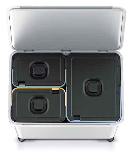 Prosperplast SYSTEMA szemetes kuka 1x23l + 2x10l hamvas szürke