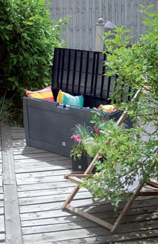 Prosperplast BOXE RATO kerti doboz antracit 310L