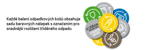 Prosperplast SORTIBOX 4 x 35 l szemetes kuka hamuszínű