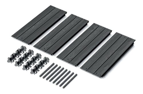 Prosperplast BASE WOODY magaságyas 75,6 cm antracit