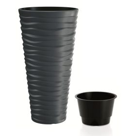 Prosperplast SAND SLIM virágcserép antracit 29,6 cm