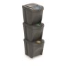 Prosperplast SORTIBOX 3 x 25 l szürke hulladékgyűjtő